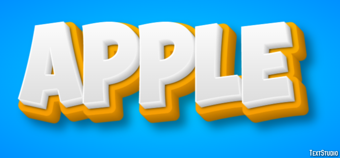 Apple Text effect