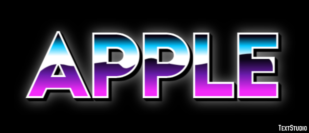 Apple Text effect