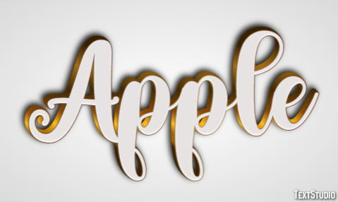 Apple Text effect