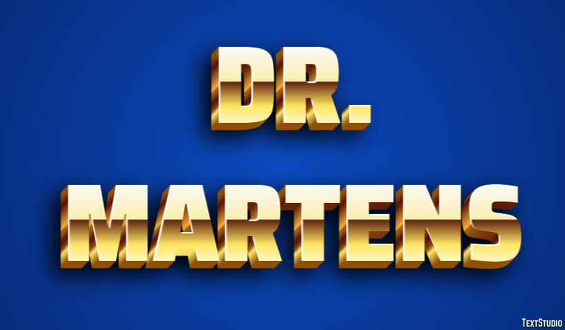Dr. Martens テキスト効果