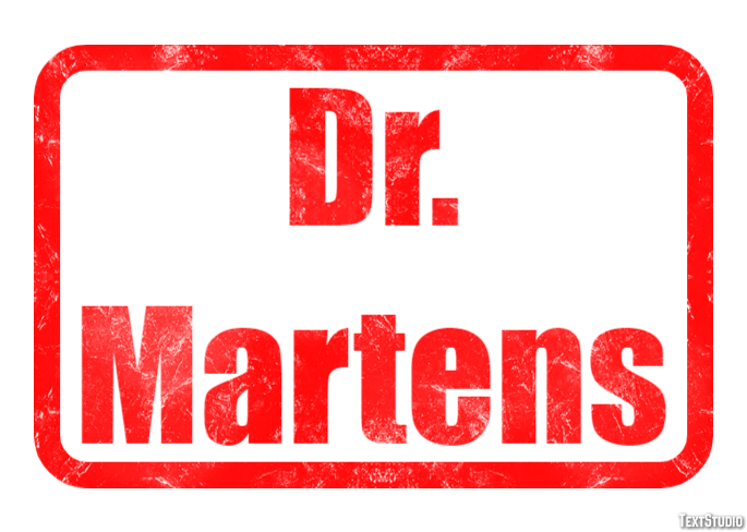 Dr. Martens テキスト効果