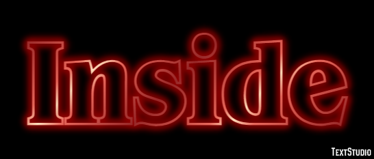 Inside Эффект текста
