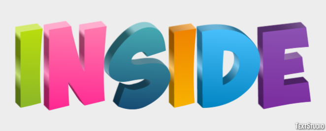 Inside テキスト効果