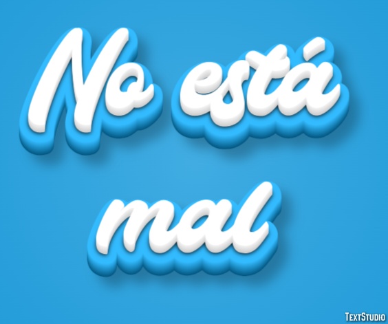 No está mal Efecto de texto