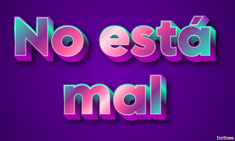 No está mal Efecto de Texto