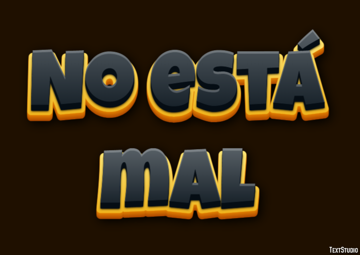 No está mal Effet de Texte