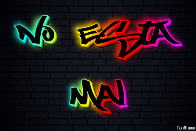 No está mal Efecto de Texto