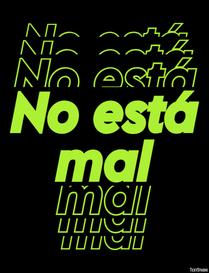 No está mal Texteffekt