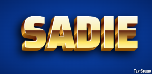 Sadie Efekt tekstowy