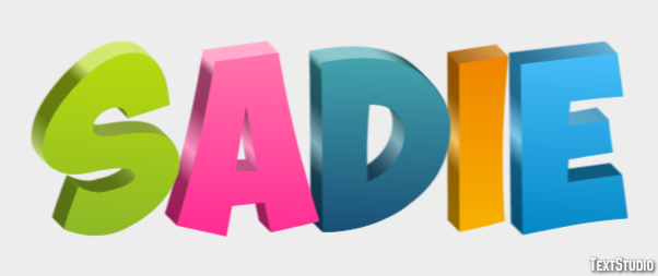 Sadie Efekt tekstowy