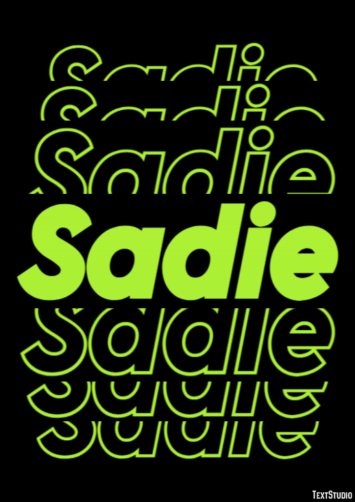 Sadie Efekt tekstowy