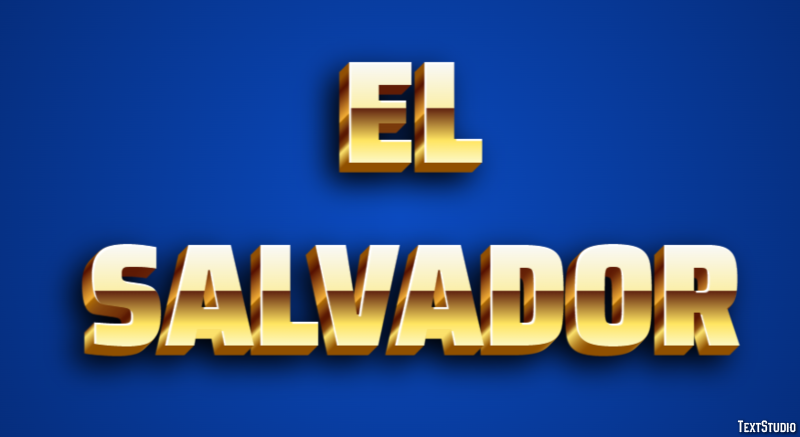 El Salvador Text effect