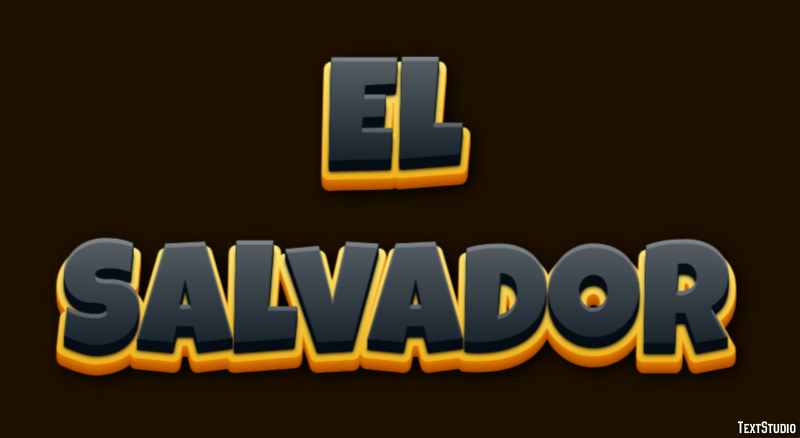 El Salvador Text effect