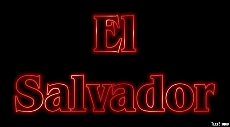 El Salvador Text effect