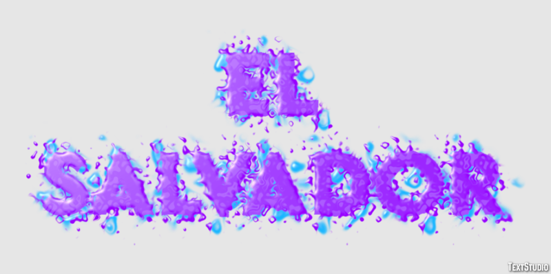 El Salvador Text effect