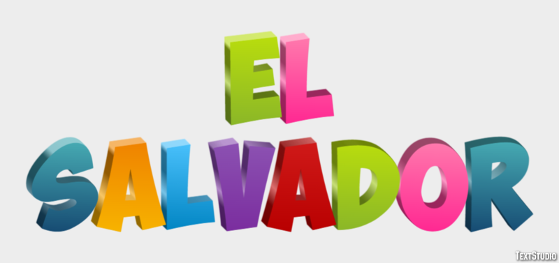 El Salvador Text effect