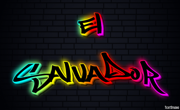 El Salvador Text effect