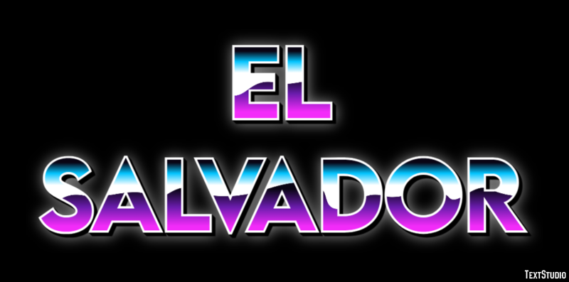 El Salvador Text effect
