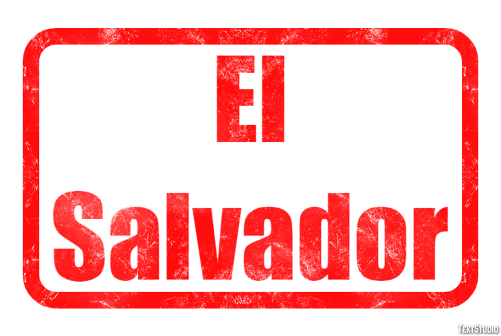 El Salvador Text effect