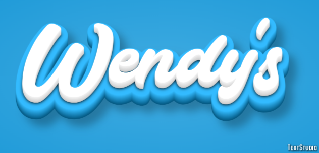 Wendy's Efeito de texto