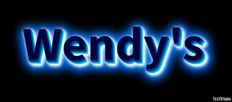 Wendy's テキスト効果