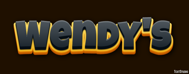 Wendy's Efeito de texto