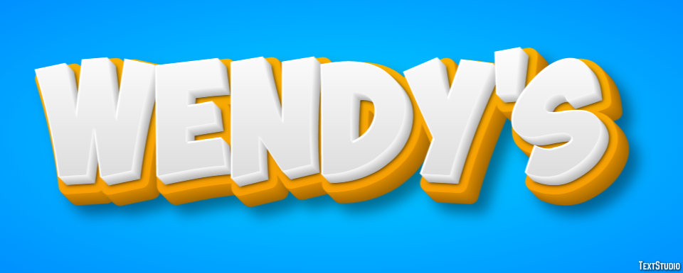 Wendy's Efeito de texto