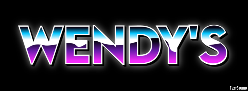 Wendy's Efeito de texto
