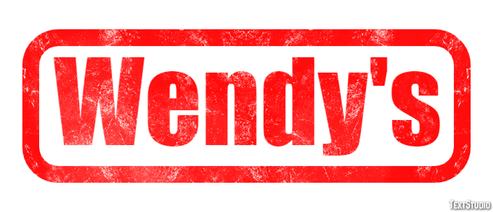 Wendy's テキスト効果