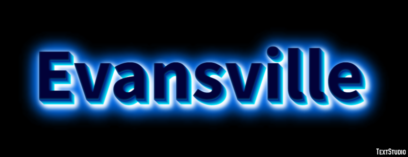 Evansville Effetto testo