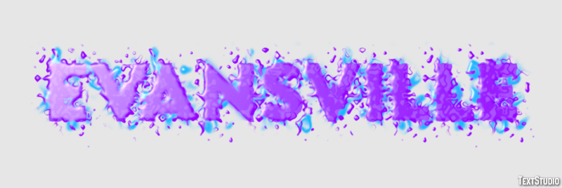 Evansville Text Effect