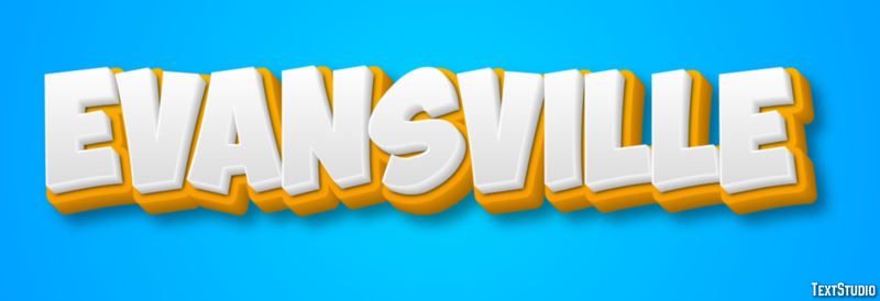 Evansville Effetto testo