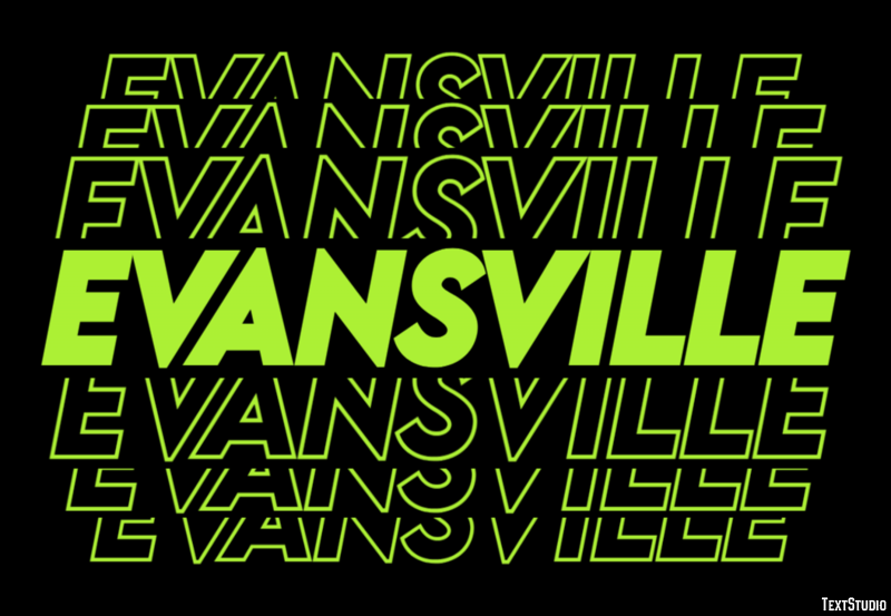 Evansville Efekt tekstowy