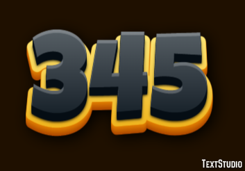 345 Text Effect