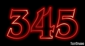 345 Text Effect