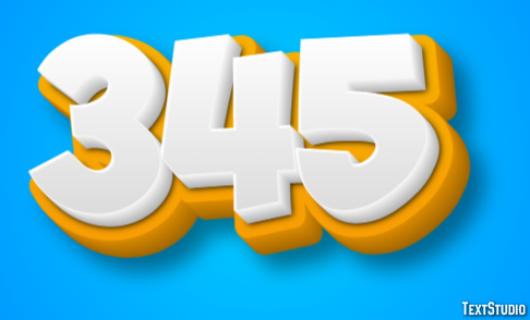 345 Text Effect