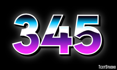 345 Text Effect