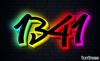 1341 Text effect