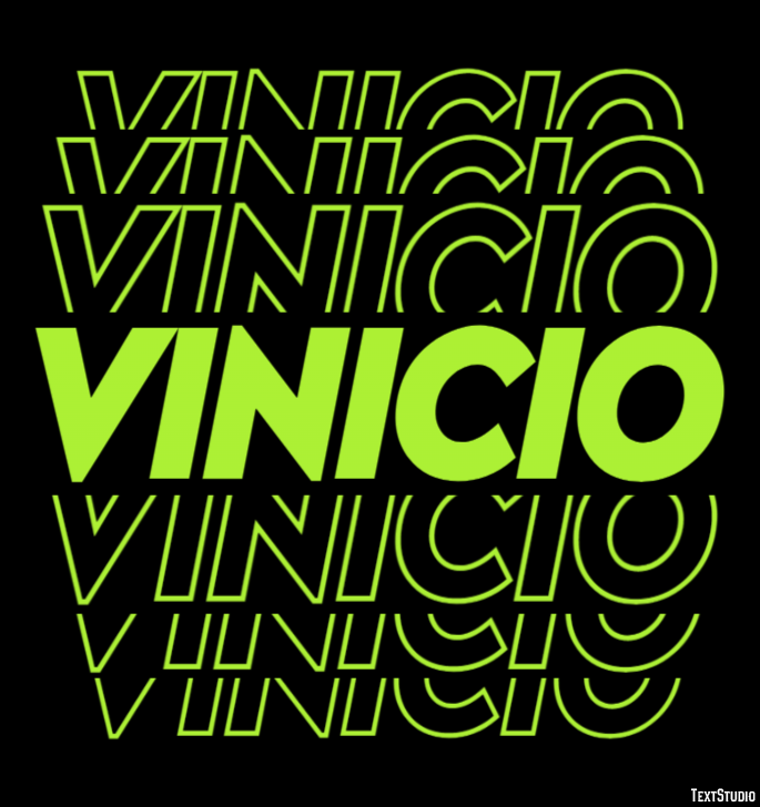 Vinicio Efecto de Texto