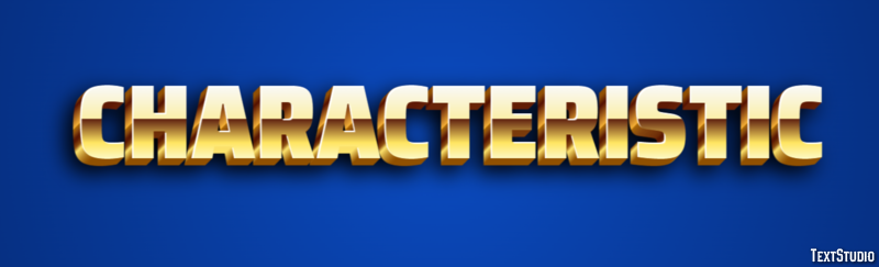 Characteristic Text Effect