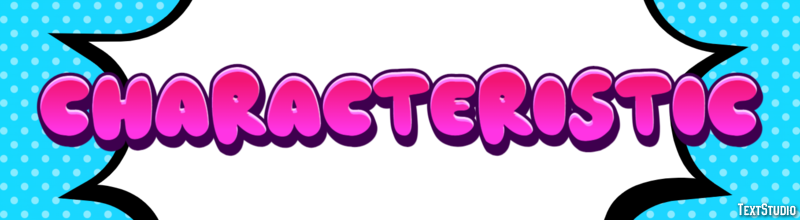 Characteristic Text effect