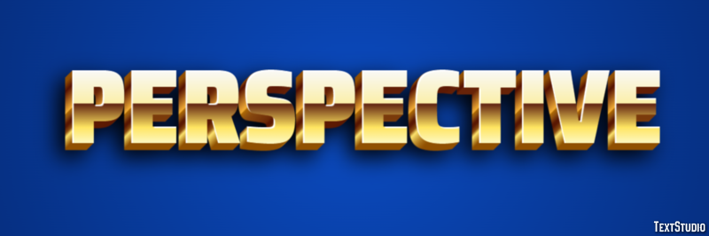 Perspective Efecto de Texto