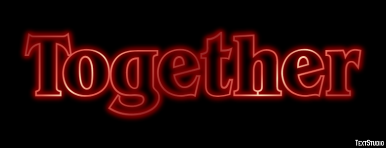 Together Text effect