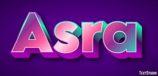 Asra Effetto testo