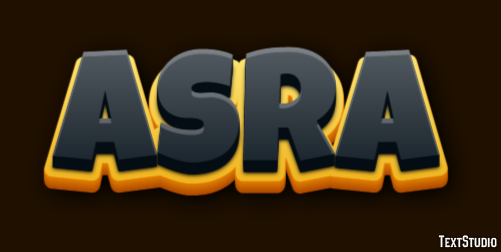 Asra Text effect