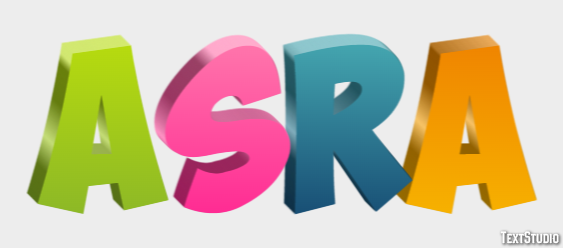 Asra Efecto de Texto