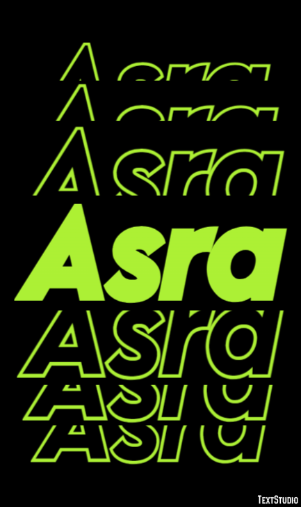 Asra Effetto testo