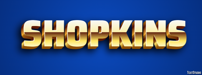 Shopkins Effet de texte