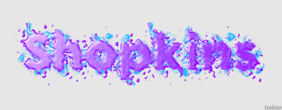 Shopkins Effet de texte
