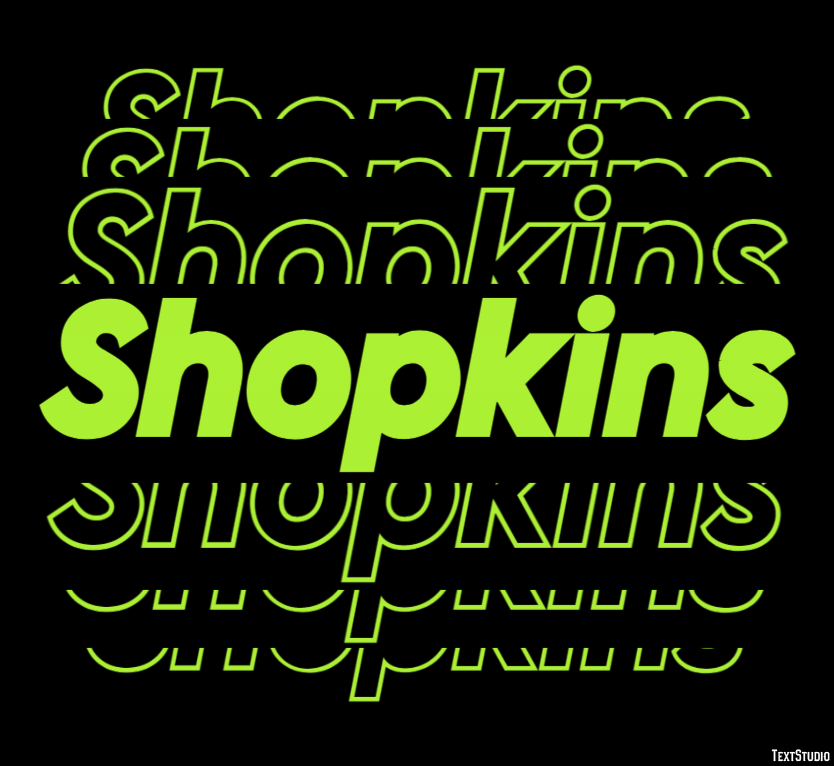 Shopkins Effet de texte